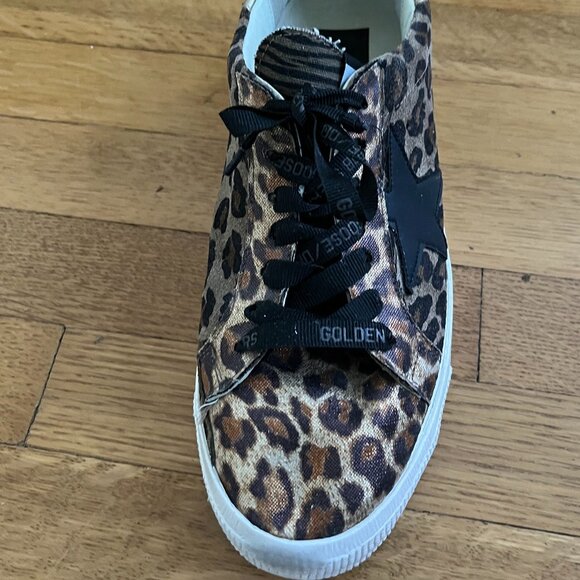 Golden Goose May Sneaker - Leopard Print - Women Italian Size 39/ U.S. 8 - Picture 2 of 6